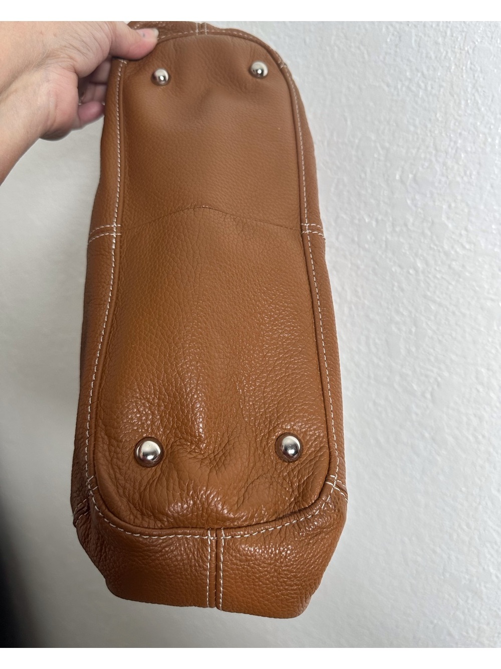 Tignanello Pebble Leather Satchel - Picture 11 of 14